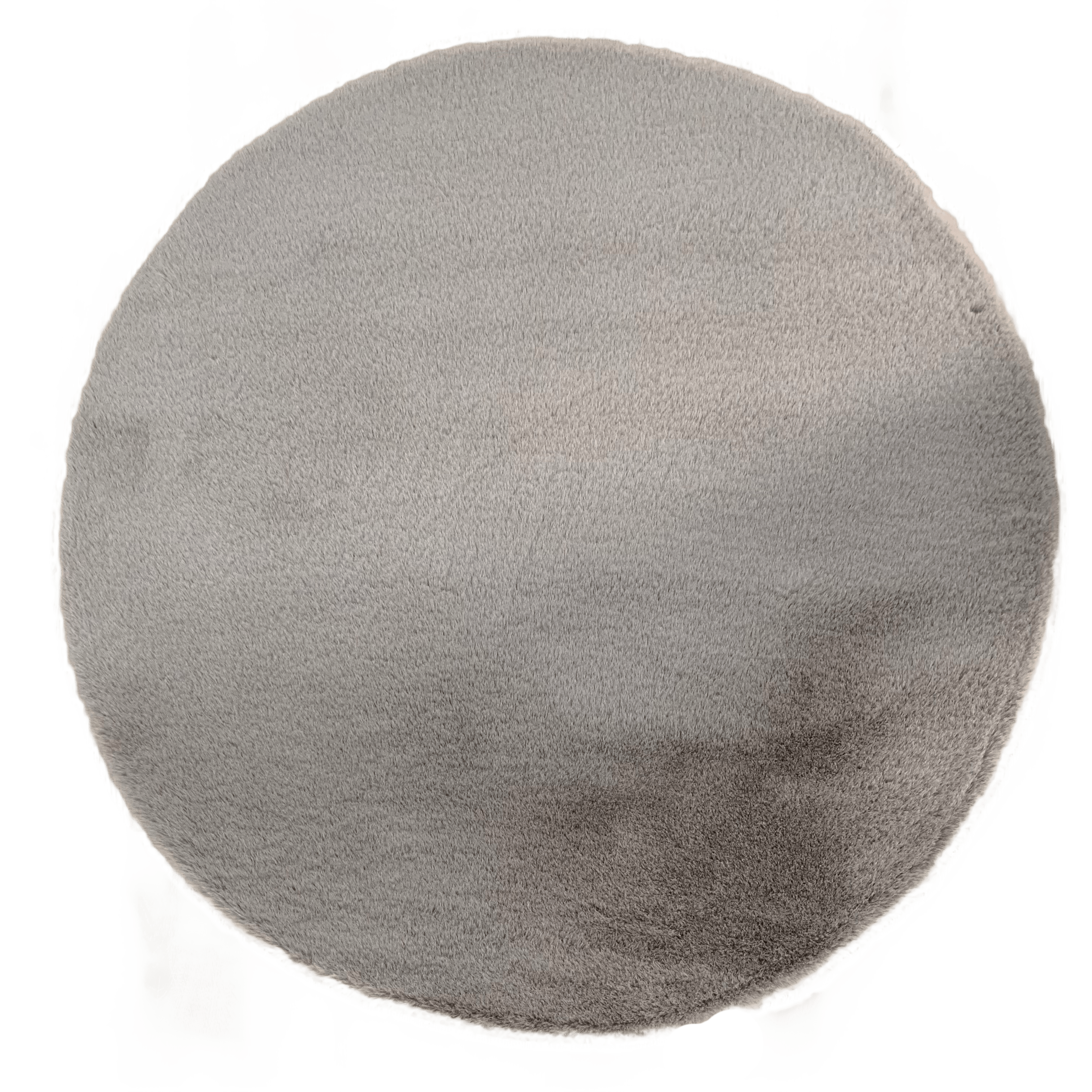 Fluffy Vloerkleed Rond Dark Grey 160x160CM - Luxury Living 