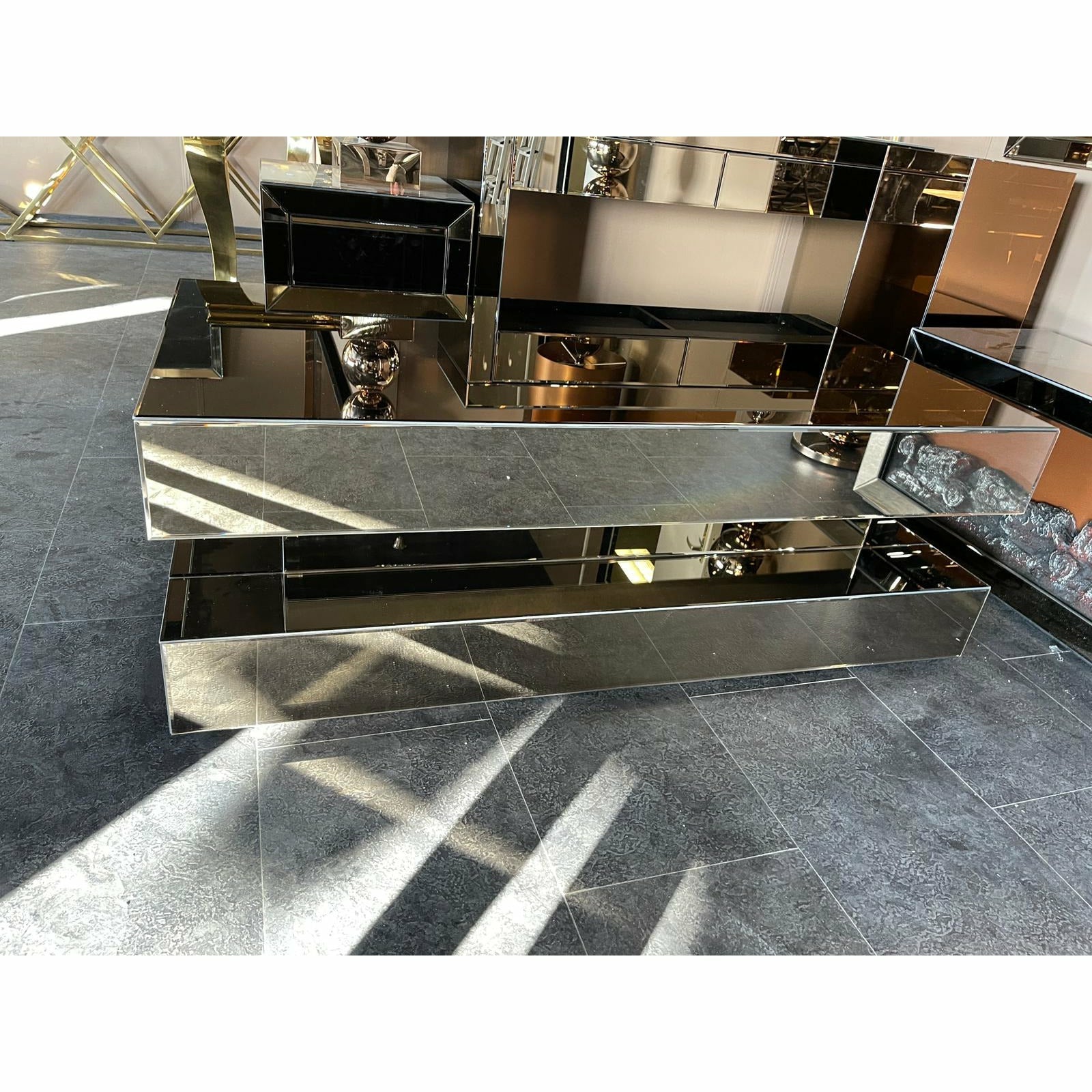 Mirror Celine Salontafel Sepia 70x130 cm - Luxury Living