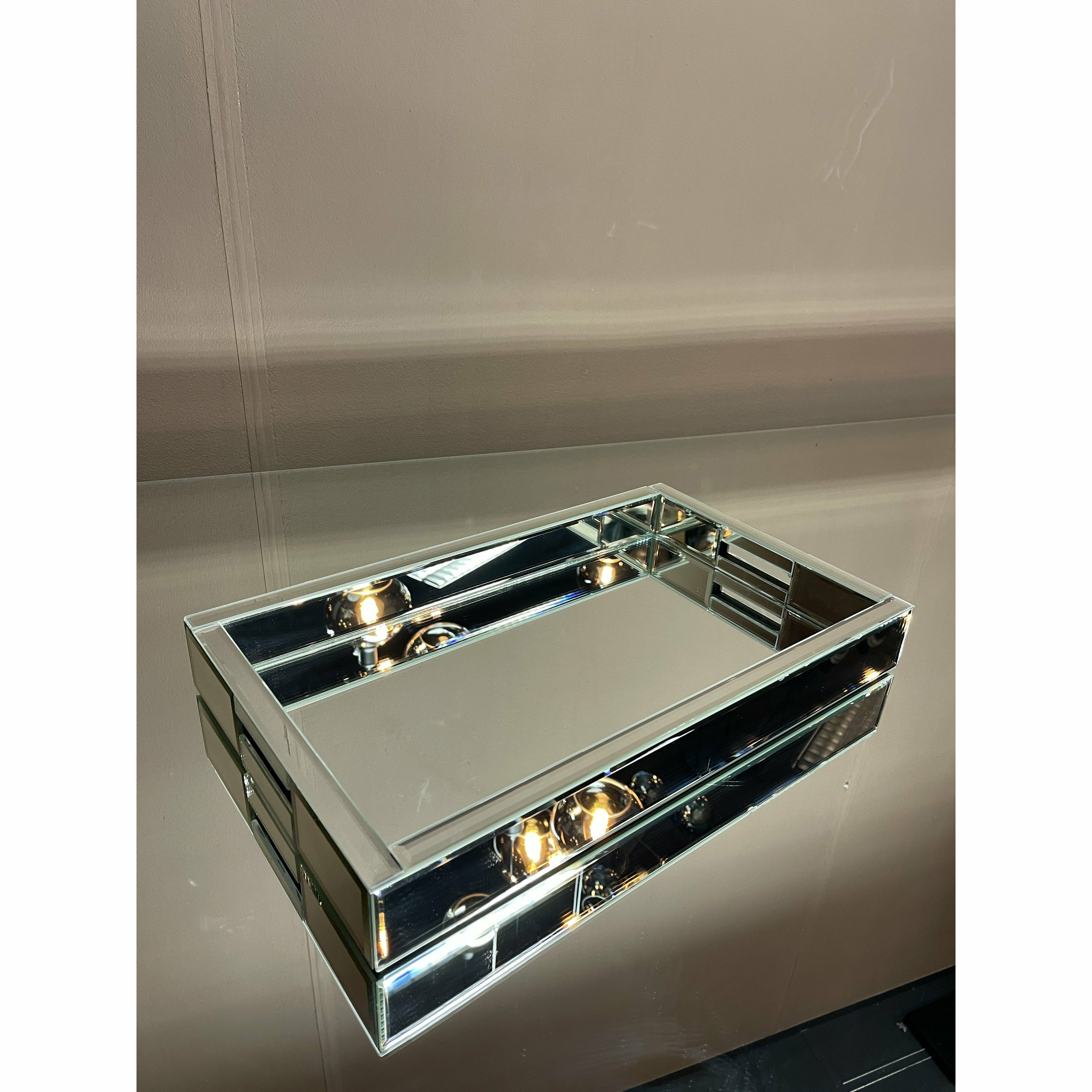 Spiegel Dienblad Zilver 30x50 cm - Luxury Living 