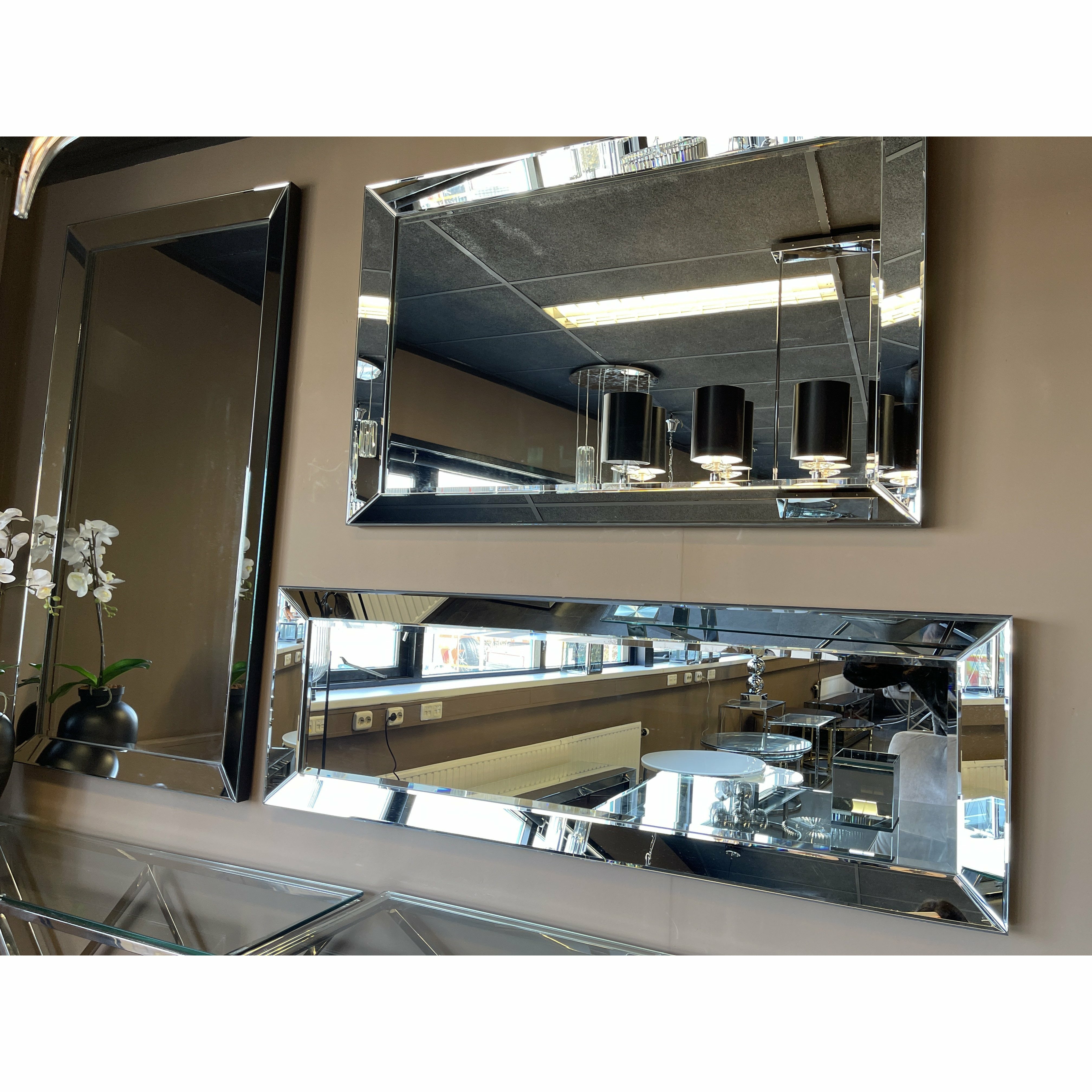 Spiegel  met spiegelrand 80x120 cm - Luxury Living