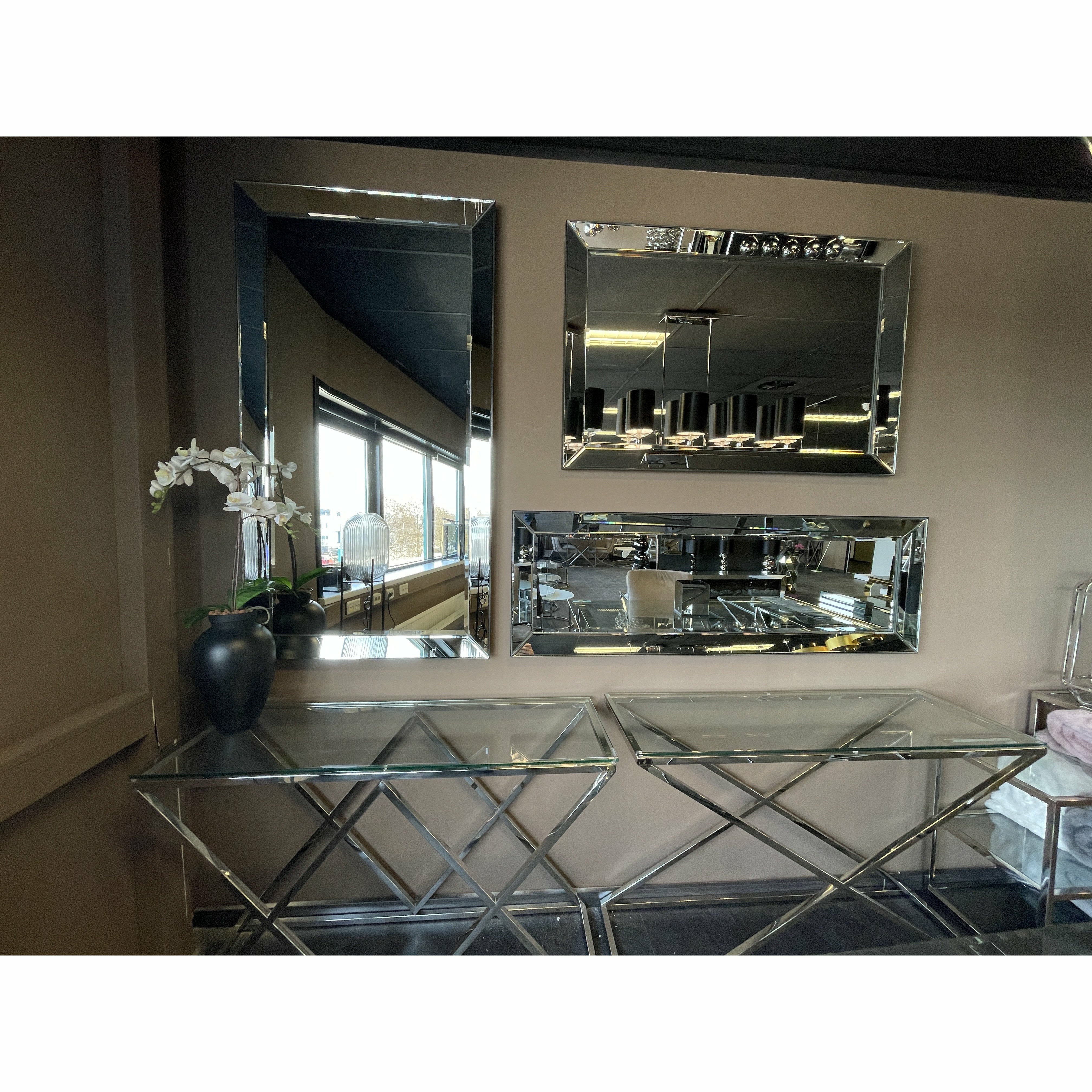 Spiegel met Spiegelrand 80x150 cm - Luxury Living