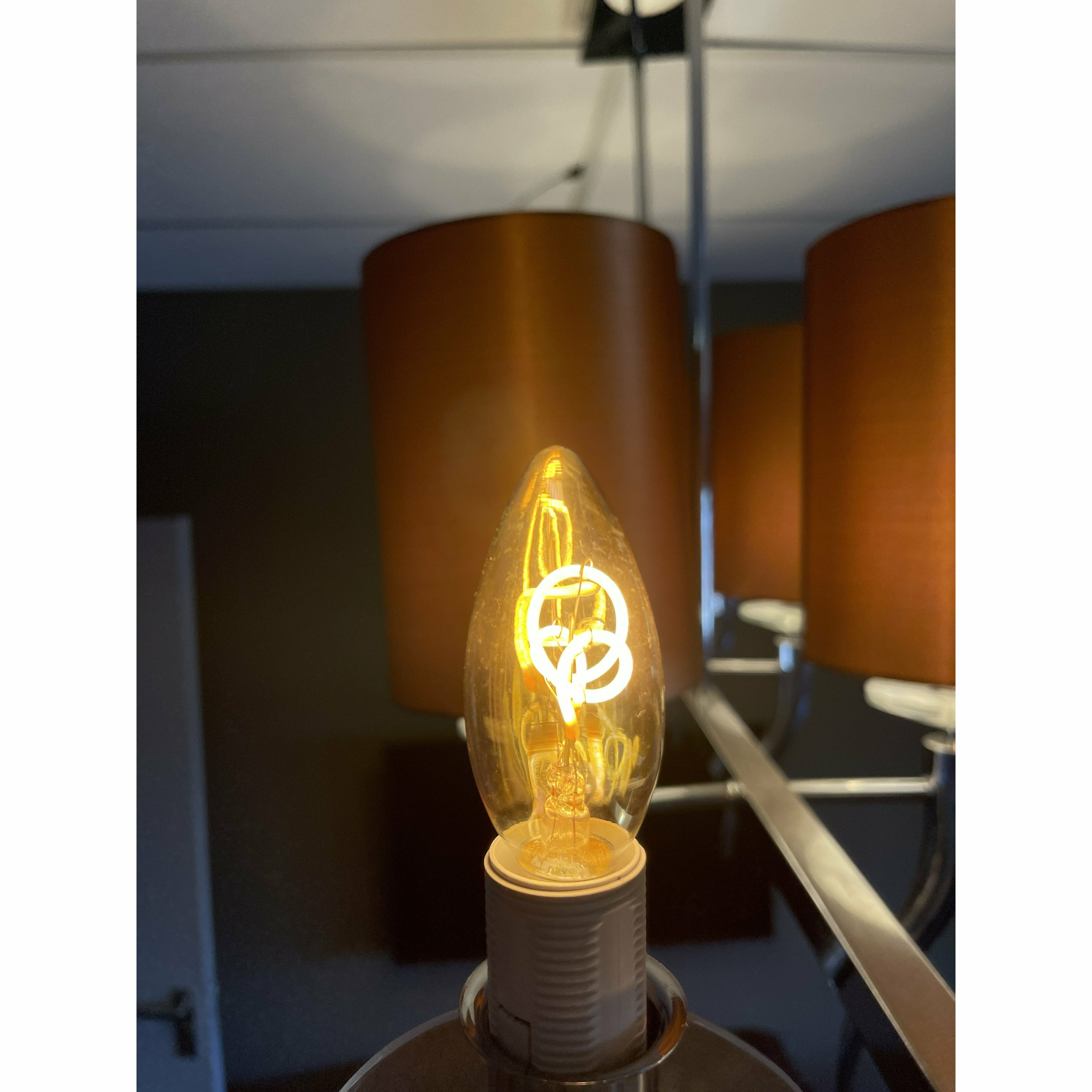 Edison Candle- Amber LED 2200K - Luxury Living 