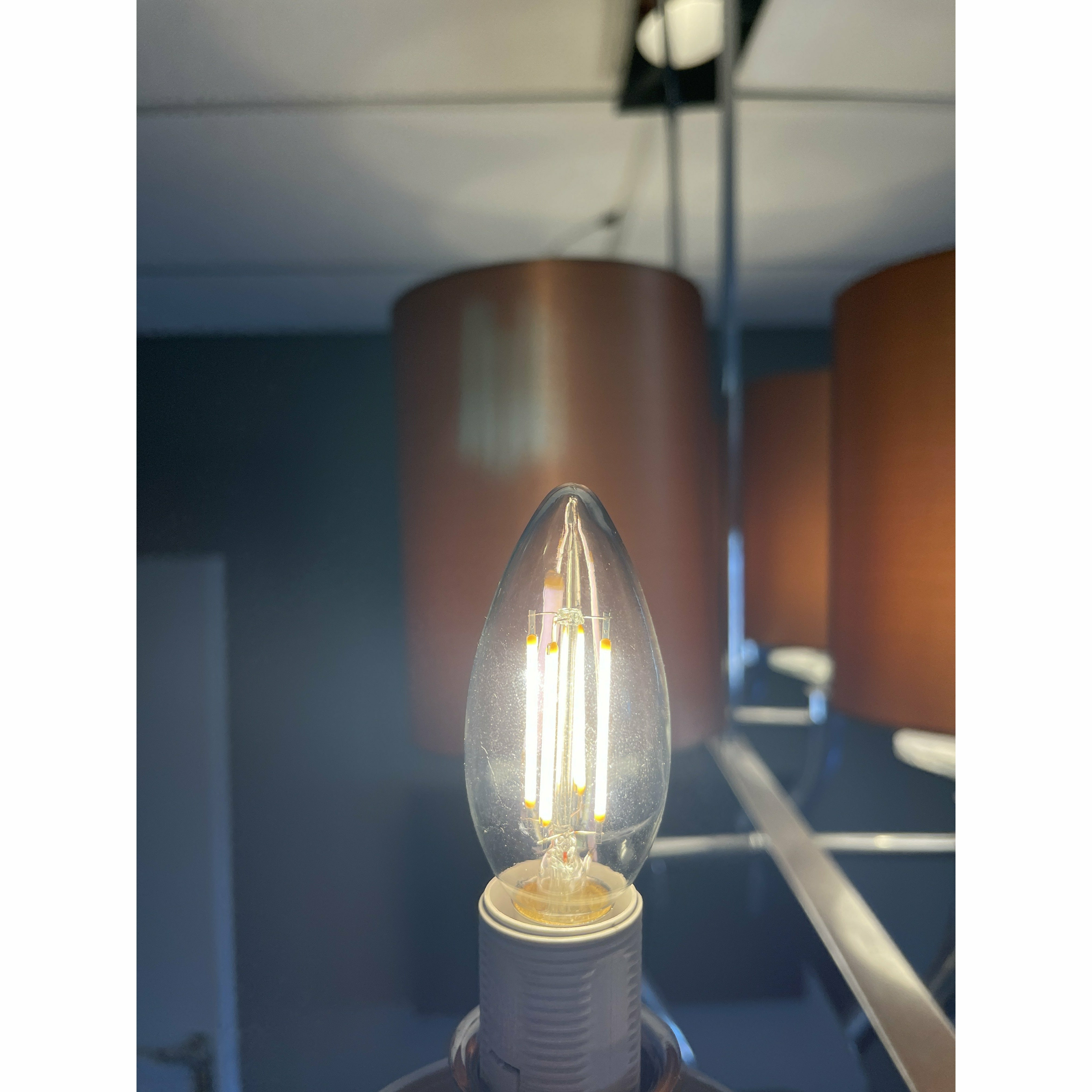Edison Candle- Clear LED 2700K - Luxury Living 