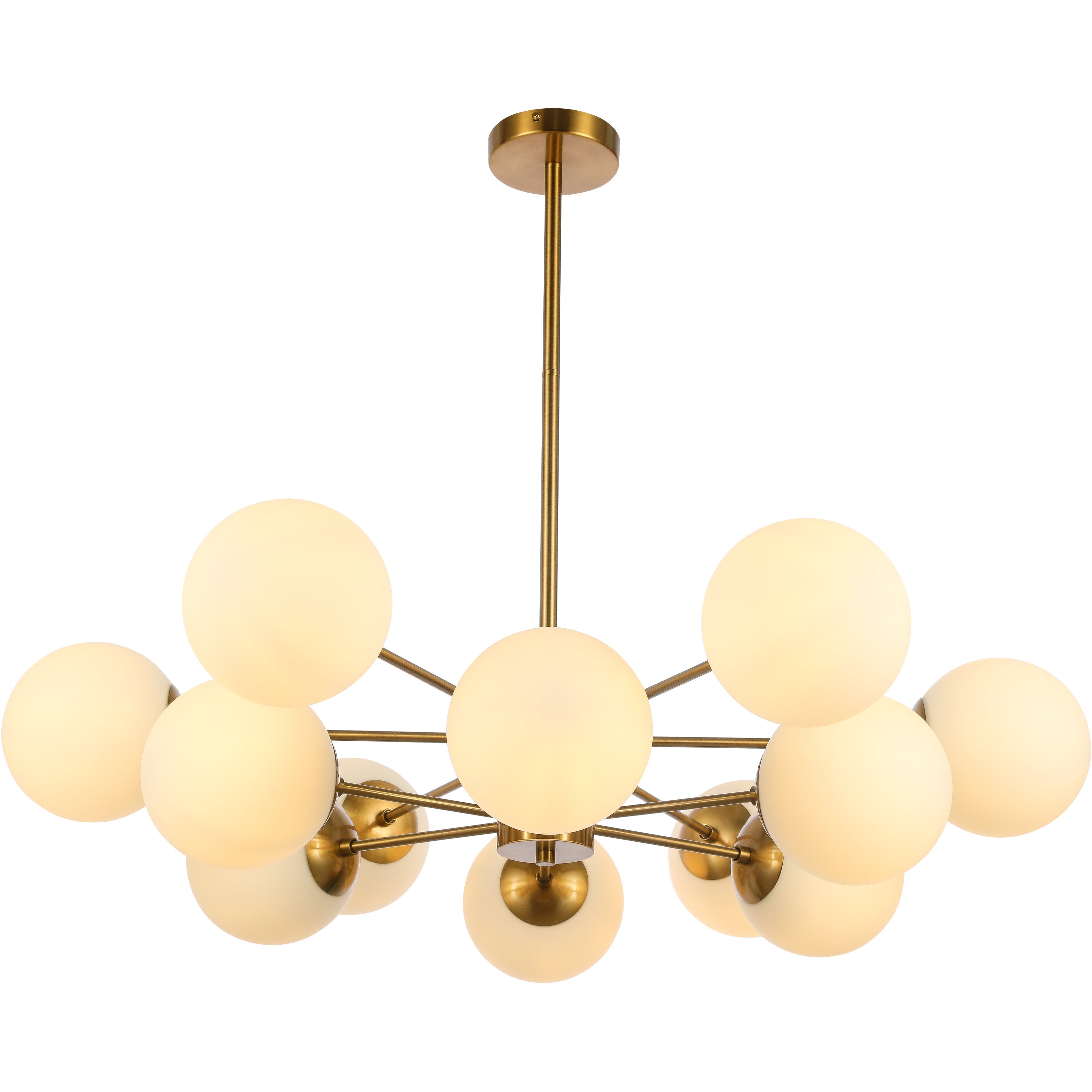 Hanglamp Gina White Gold 12-Licht - Luxury Living 