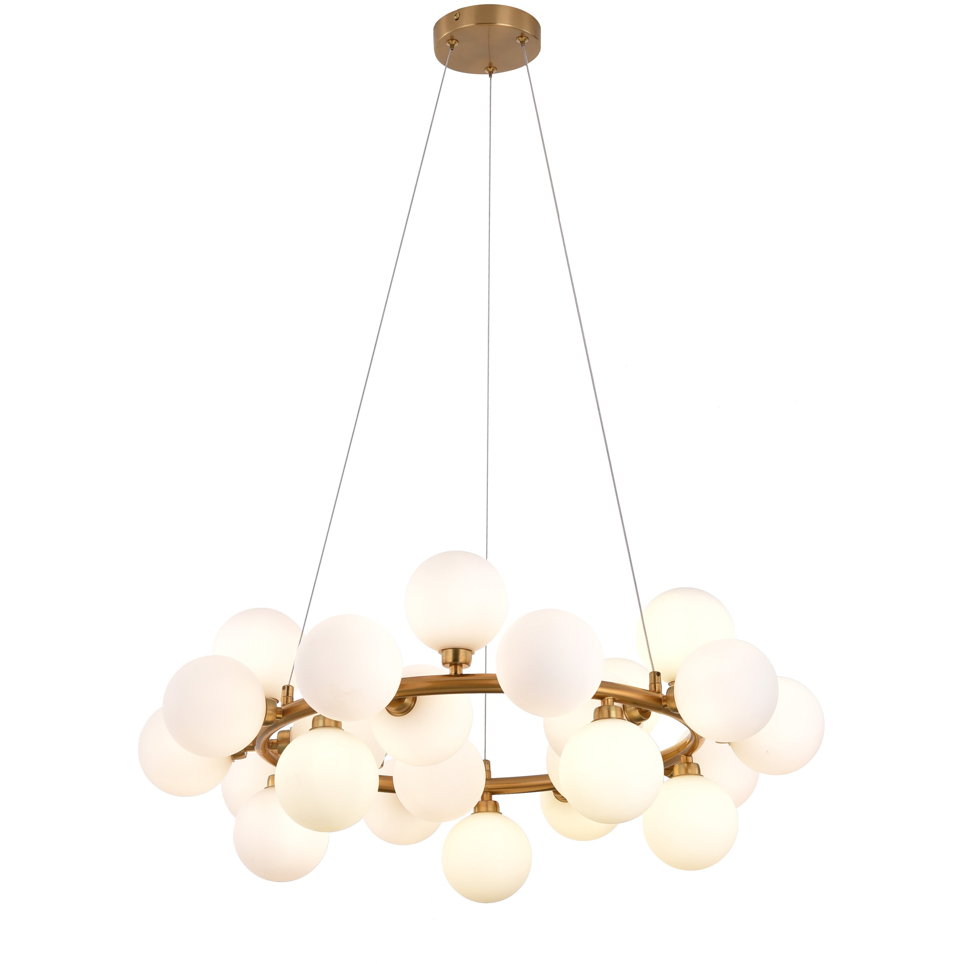 Hanglamp Elite White Gold 23CM - Luxury Living 