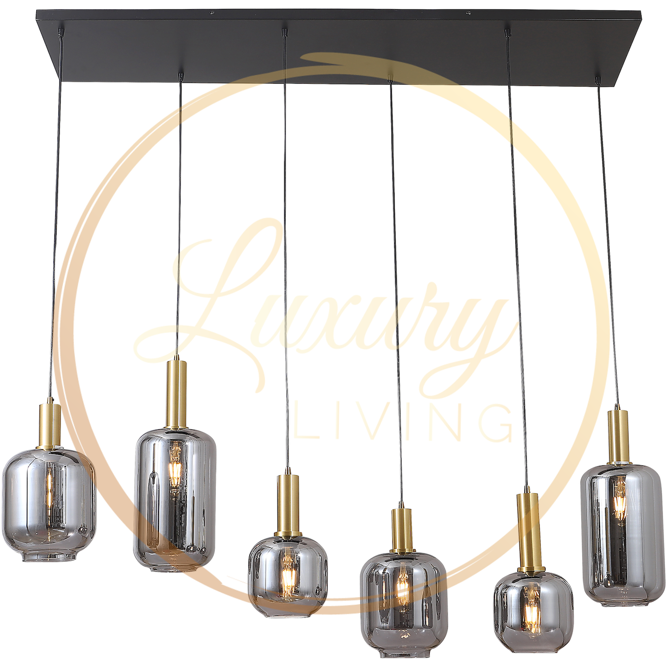 Lily 6-Licht Hanglamp Mix - Luxury Living 