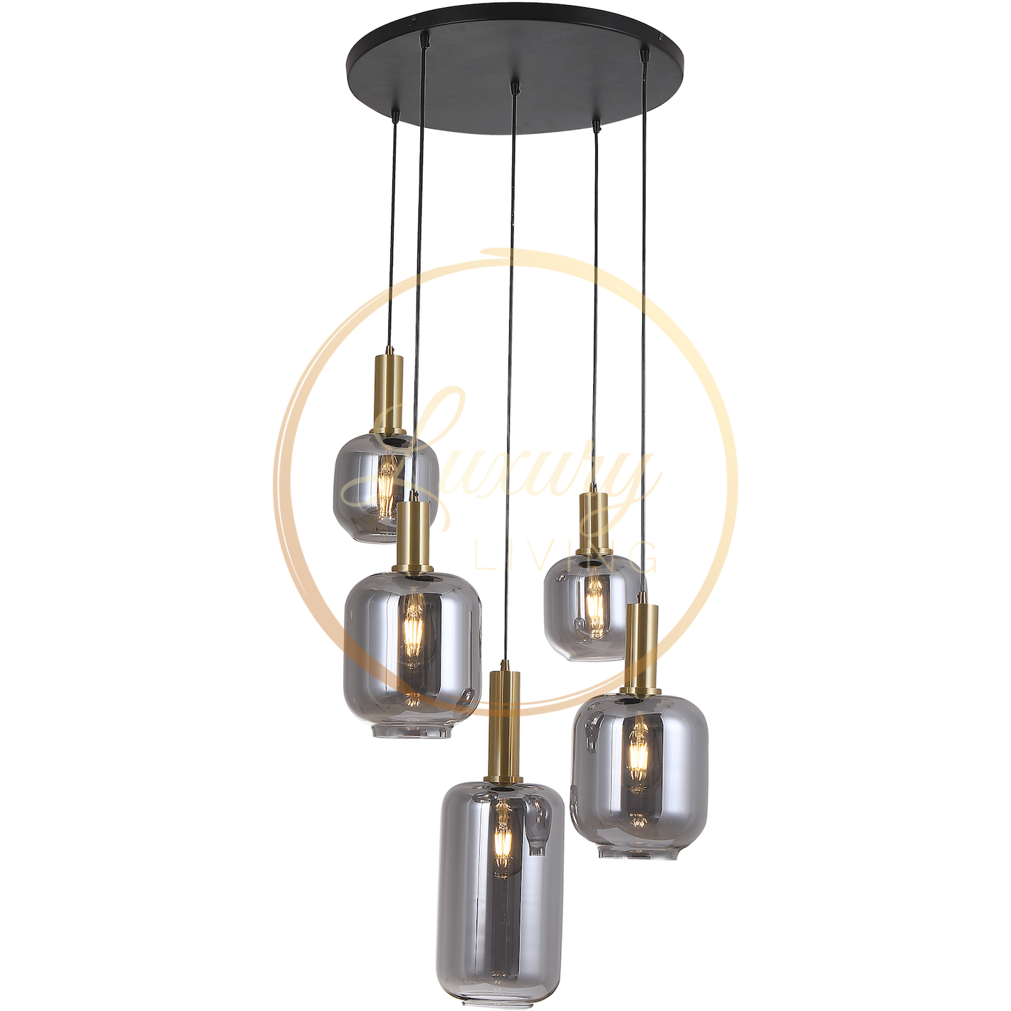 Lily 5-Licht Hanglamp Mix - Luxury Living 