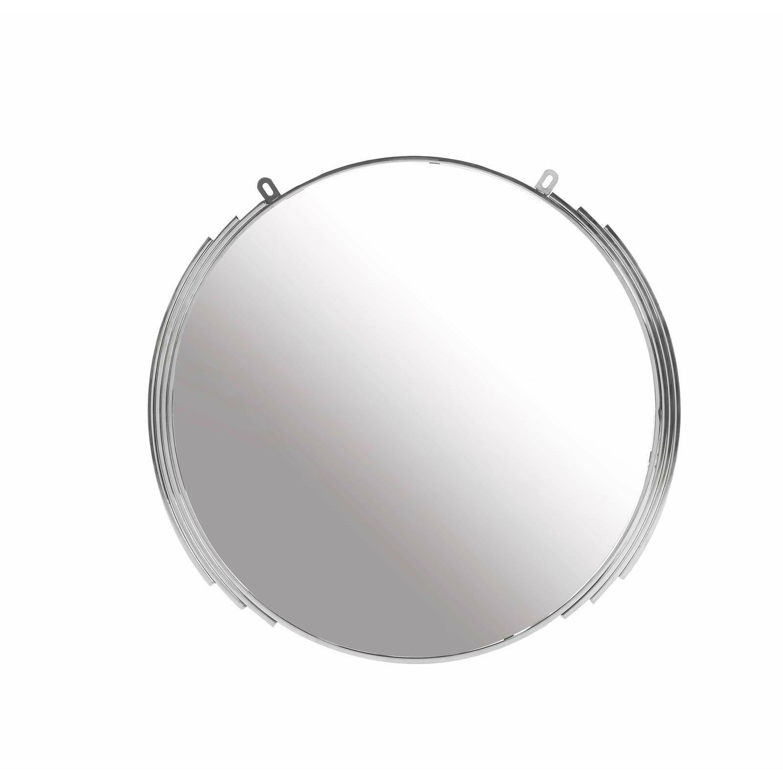 Bella Mirror Round 80cm Chrome - Luxury Living 